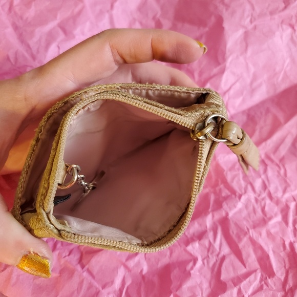 Coach beige signature print coin/key fob - Picture 4 of 5